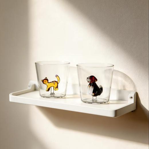 ICHENDORF 动物农场系列塔比猫/小狗水杯意大利进口手工造型玻璃杯 商品图1