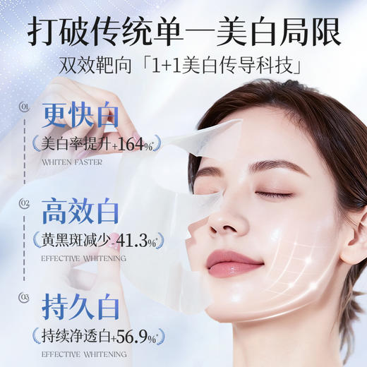 美白淡斑面膜补水去黄气暗沉烟酰胺熬夜提亮肤色熊果苷官方正品女 商品图2