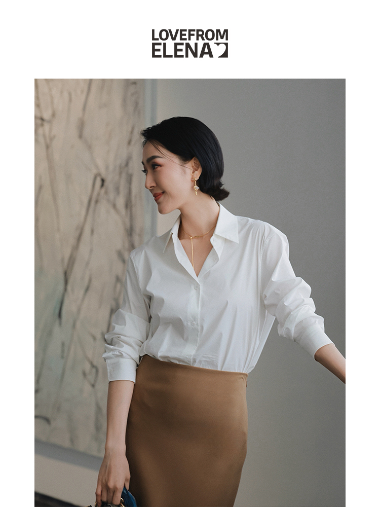 0401上新｜｜"经典回归"进口匹马棉 朗讯白 微廓形简约衬衫