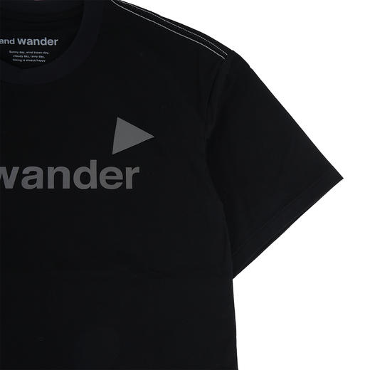 and wander Ref T (W)女装短款反光LOGO圆领短袖T恤 商品图2