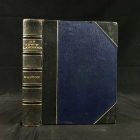 1902年 动物版画家兰西尔传 22幅插图 真皮精装36开