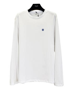 女款logo刺绣长袖T恤ba008