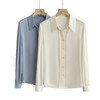 「自」全新升级【铂金会员321/天猫429/差价108】(42932)洛诗琳法式真丝衬衫女2026春季新款气质百搭通勤正肩上衣 商品缩略图4