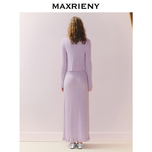 MAXRIENY南法度假风针织开衫薄25秋款罩衫修身内搭小衫女长袖上衣(货号:MS86SW266) 商品图3