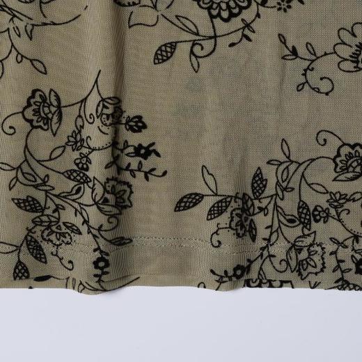 SDSA男装2026新款高贵轻奢新中式简约植绒花卉圆领长袖T恤百搭潮 商品图3