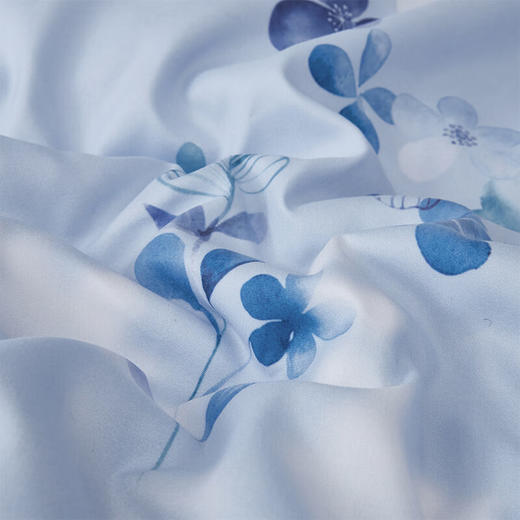 梦洁 云绒印花四件套臻礼·蓝若 商品图3