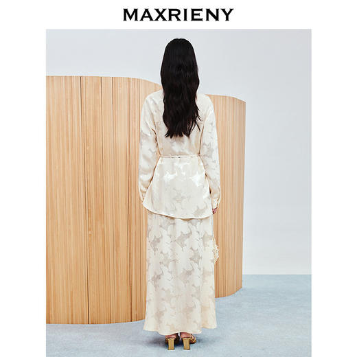【商场同款-春游记】MAXRIENY不对称门襟淡人穿搭绑带上衣女25春(货号:MC86TP050) 商品图3