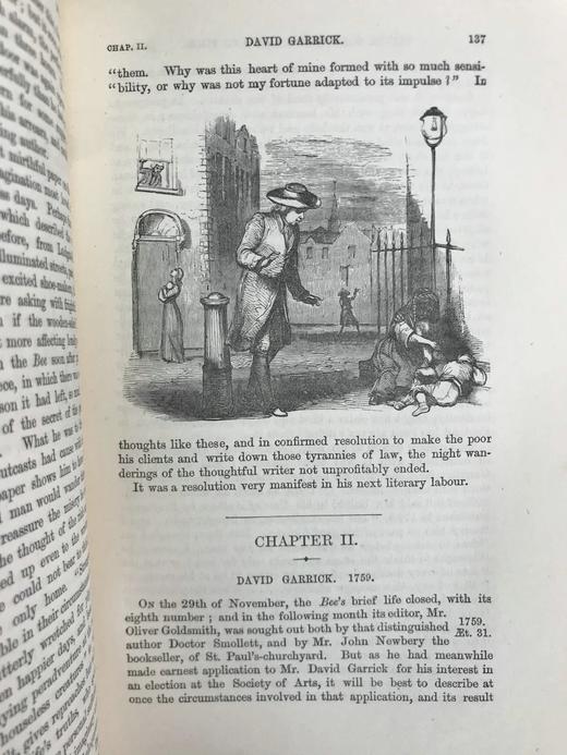 工坊特装本！1877年 约翰·福斯特《戈德史密斯生平与时代》 40幅木刻版画插图 全真皮精装32开 商品图10