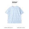 SDSA男装2026新款轻奢时尚撞色条纹满印小马设计圆领短袖T恤百搭 商品缩略图0