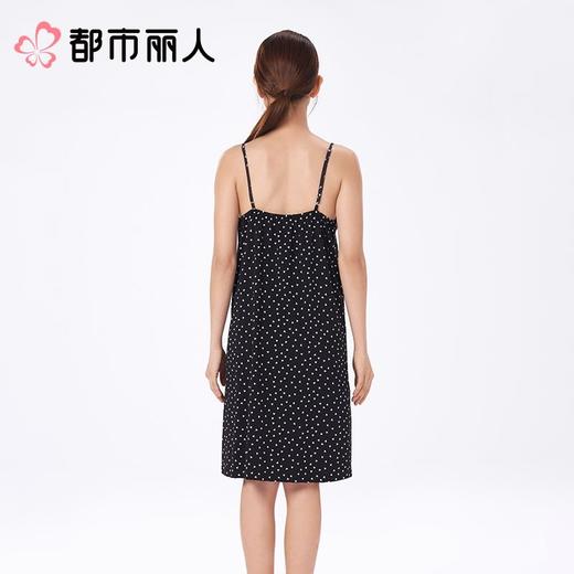 都市丽人睡衣女士睡衣薄家居服40支TC拉架睡衣女士棉质吊带裙有杯垫女装睡裙LHC6D5 商品图2