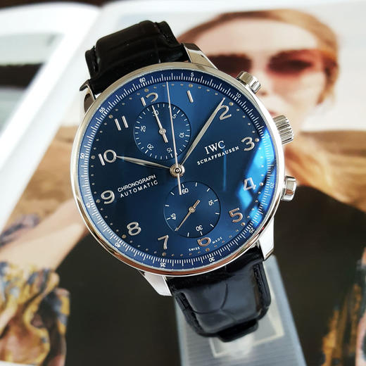 【95新】IWC 万国IW371491自动机械机芯计时41MM（男款）葡萄牙系列精钢070326NJS01 商品图4
