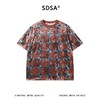SDSA男装2026新款轻奢潮牌植绒棋盘格圆饼设计圆领短袖T恤百搭 商品缩略图0