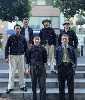 【a61】男子复古时尚原浆牛仔翻领外套！！