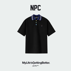 NPC潮牌美式休闲撞色彩扣POLO衫毛巾纱绣花翻领夏季新款NP62TP05