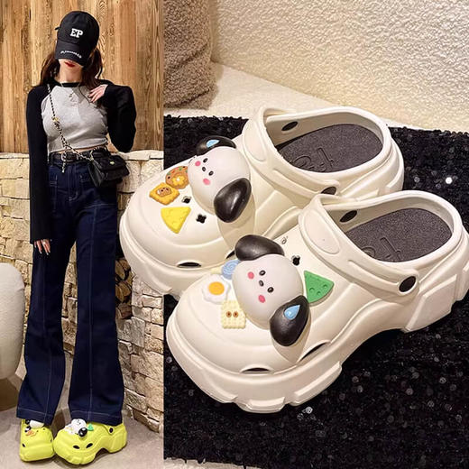GZ买手优选可爱卡通外穿厚底洞洞鞋拖鞋（3-5天发货）-171193636 商品图7
