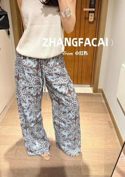 亚麻波西米亚风阔腿裤 商品图9