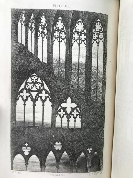 1901年 罗斯金《建筑的七盏明灯》 14幅插图 漆布精装32开 商品图8