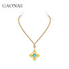GAONAS   图腾迷恋 贵气老钱金色项链11939XGO 商品缩略图2