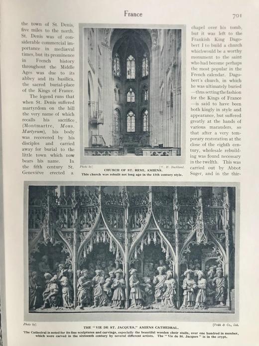 约20世纪早期 哈钦森欧洲风景建筑图集（全3卷） 2000余幅插图 漆布精装16开 商品图14