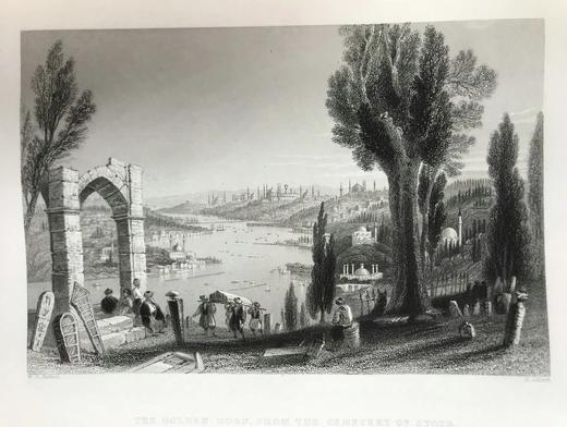 约19世纪中期 博斯普鲁斯之美 巴特利特近百幅风景版画 真皮精装16开 商品图13