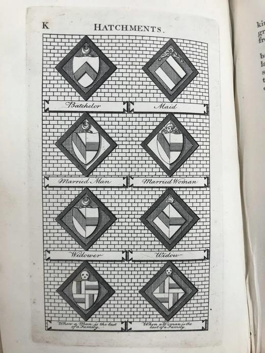 1845年 休·克拉克《纹章学导论》 48幅版画插图 漆布精装36开 商品图13