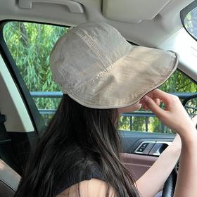 雀说赵露思同款防晒帽黑胶大檐防紫外线鸭舌帽女夏薄款遮阳帽子渔夫帽WAL