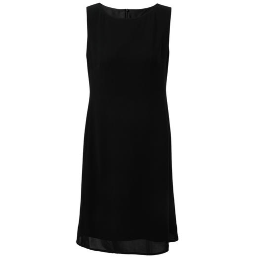 【醋酸】三彩2026夏季新款小黑裙连衣裙圆领无袖收腰A字裙简约S 商品图4