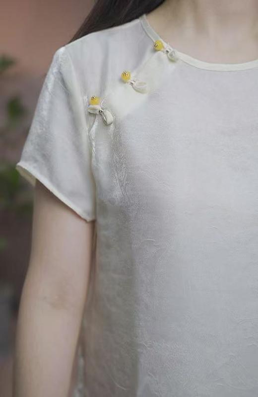 司歌国风穿搭真丝上衣T93G8072 商品图2