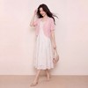 奢姿大码女装2026夏季波浪减龄绣花V领两件套胖妹妹时尚甜美套装9962994478AB 商品缩略图4