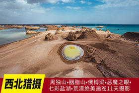 6.07出发【西北猎摄】黑独山•胭脂山•俄博梁•恶魔之眼•七彩盐湖•荒漠绝美画卷11天