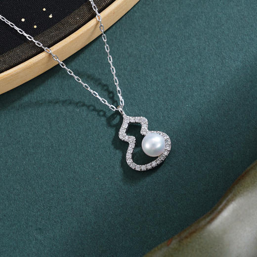 子佩集【福禄璀璨】银S925珍珠惜王妃套链项链【QJTL001】双色葫芦2602 商品图0