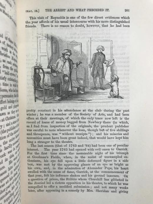 工坊特装本！1877年 约翰·福斯特《戈德史密斯生平与时代》 40幅木刻版画插图 全真皮精装32开 商品图8