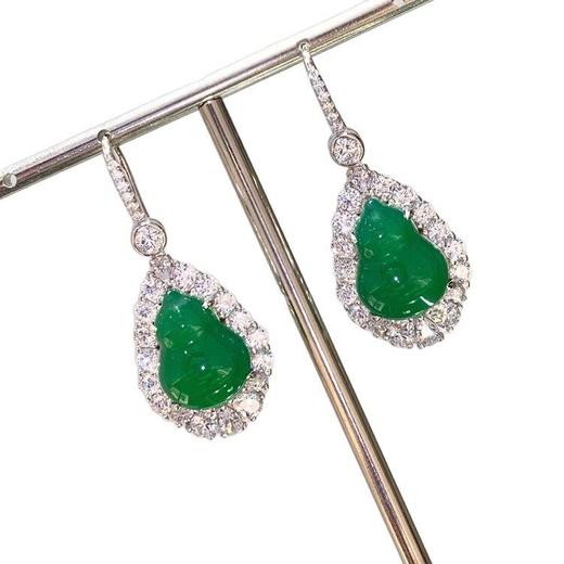 【天然玉髓】葫芦耳饰 商品图4