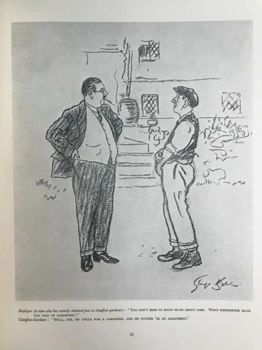 1933年 《笨拙》插画家乔治·贝尔彻漫画集 数十幅插图 精装大16开 商品图7