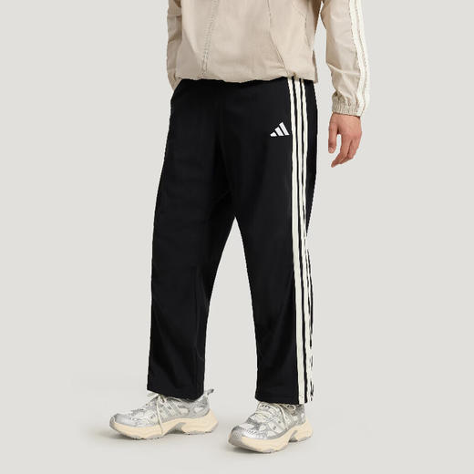 Adidas阿迪达斯跑步训练健身裤宽松透气梭织直筒运动休闲长裤KR2545 商品图0