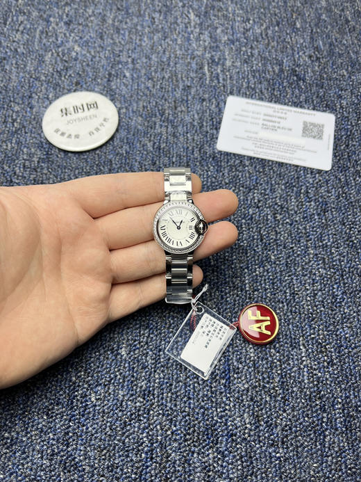 AF卡地亚蓝气球系列 小号28mm【钻圈款】女士腕表 商品图0