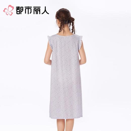 都市丽人睡衣女士睡衣薄家居服绵绸睡衣女士梭织棉背心裙有杯垫背心裙女装睡裙LHC6B2 商品图2