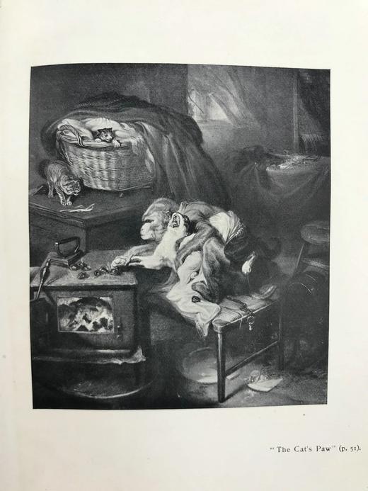 1902年 动物版画家兰西尔传 22幅插图 真皮精装36开 商品图7