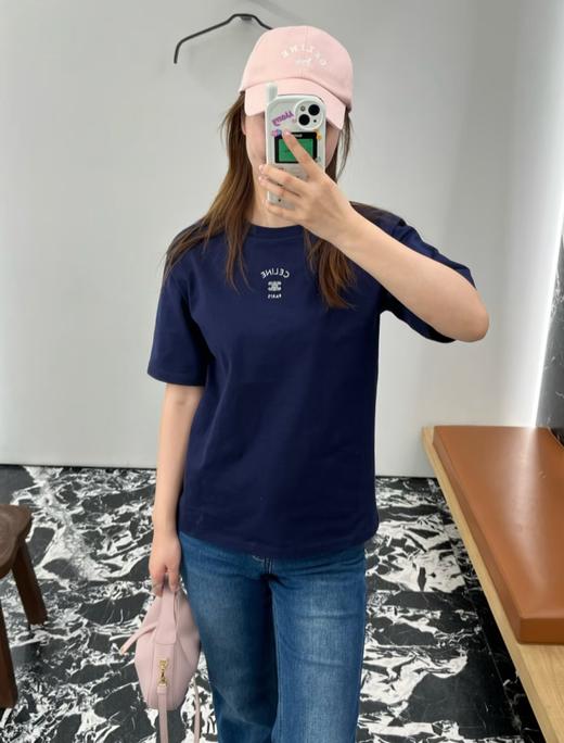 女款微阔弹力刺绣短袖T恤la008 商品图3