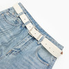 西遇百搭浅蓝2026春季新款高腰微喇叭女宽松梨形不贴腿马蹄牛仔裤H0060239 商品缩略图5