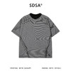 SDSA男装2026新款高贵轻奢手绘涂鸦线条条纹宽松短袖T恤百搭休闲 商品缩略图0