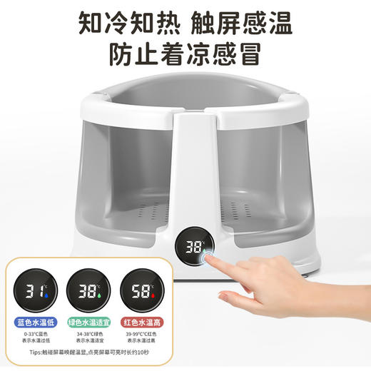 【轻松洗浴！舒适护脊】升级全包婴儿洗澡座椅宝宝坐椅浴凳神器坐托浴盆坐浴支架儿童防滑。xa 商品图1