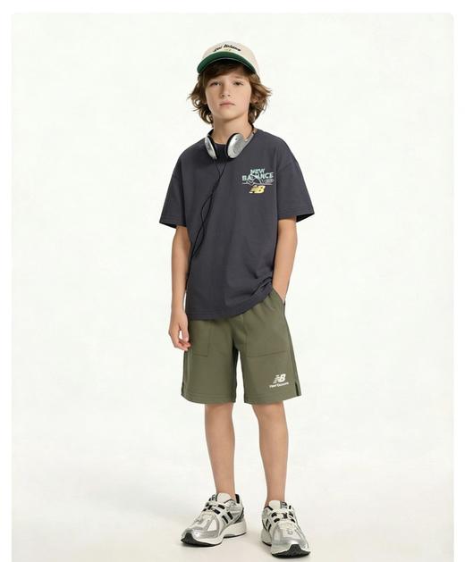 直发【 2623两件套】客供面料，棉性高！Nb印花韩系T梭织裤套装 商品图0