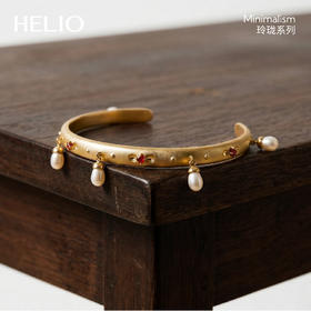 含晖·玲珑系列-镂空珍珠手镯