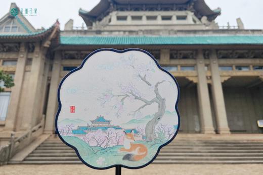 武大珞珈丝绸团扇 商品图3