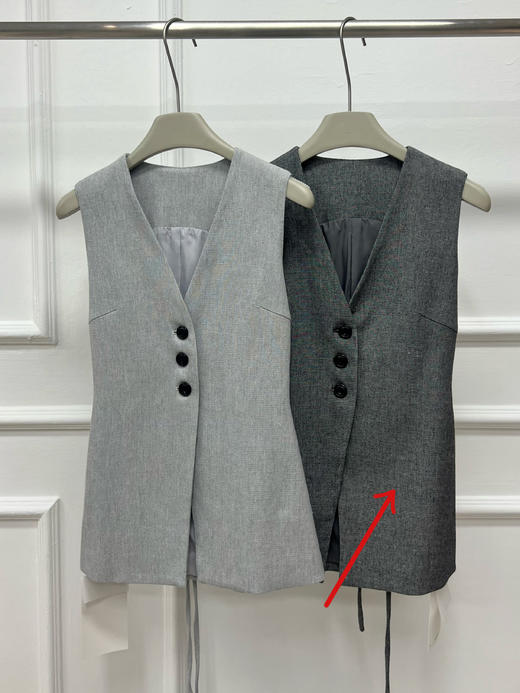 【门店同款】ENJOY秋季less is more极简双纱马甲 159211344 商品图0