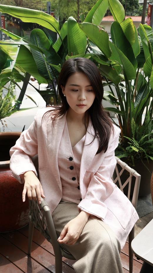 雾里朝夕|经典格调亚麻马甲套装（法国进口亚麻） 商品图2