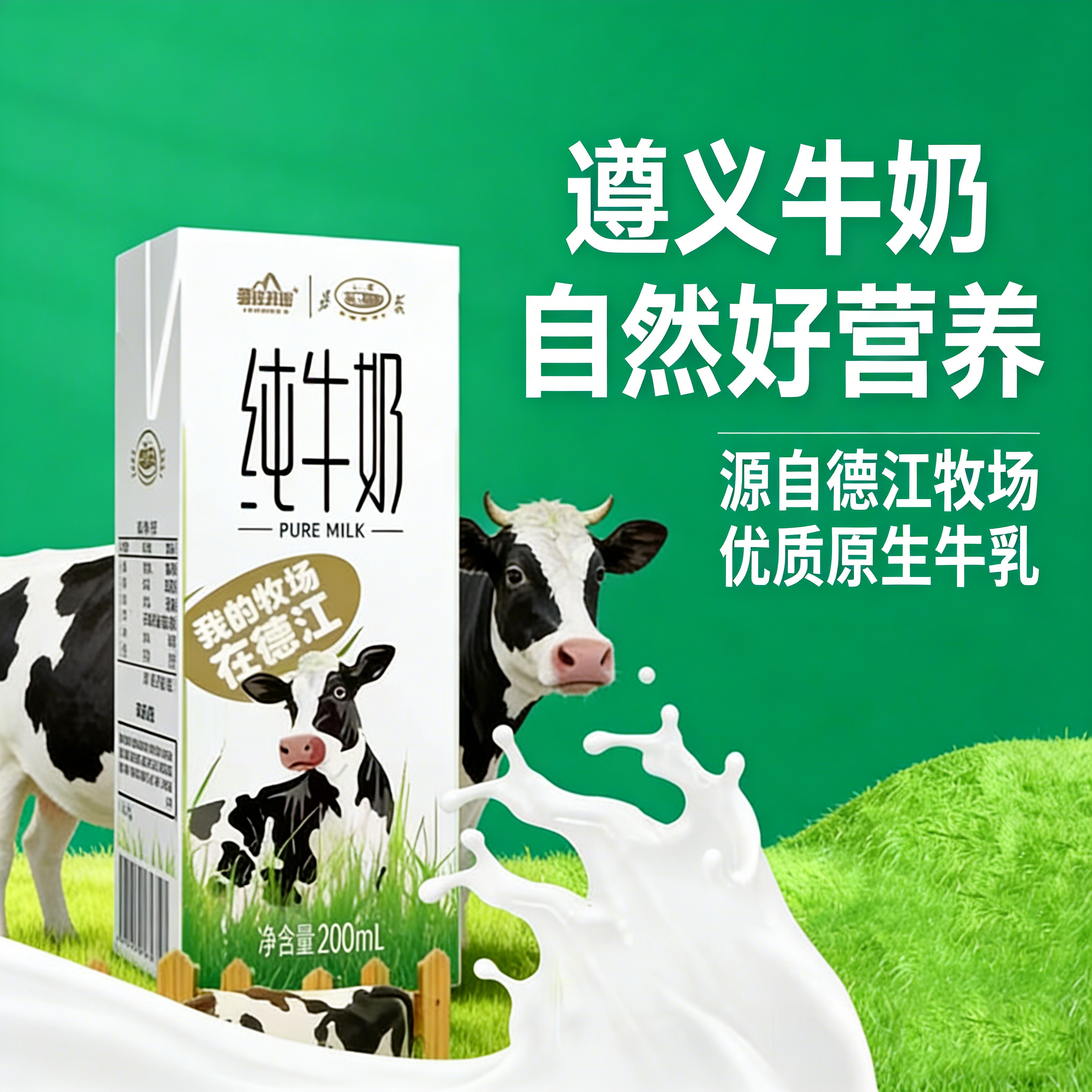 【遵义皇氏牛奶】营养丰富 
 简装牛奶一件装