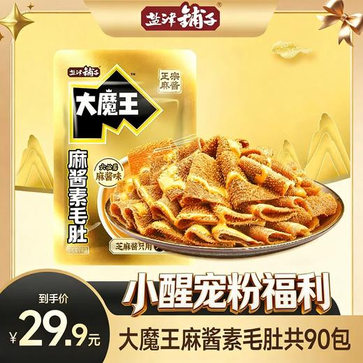 【醒粉福利29.9元90小包】盐津铺子大魔王素毛肚·爱吃麻酱的有福啦 商品图0