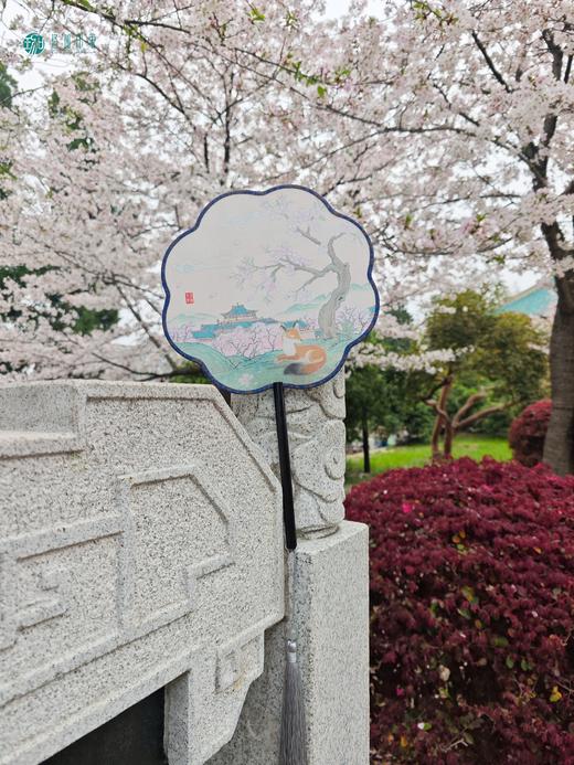 武大珞珈丝绸团扇 商品图2